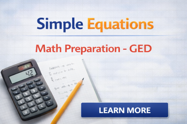 Simple Equations – GED Math